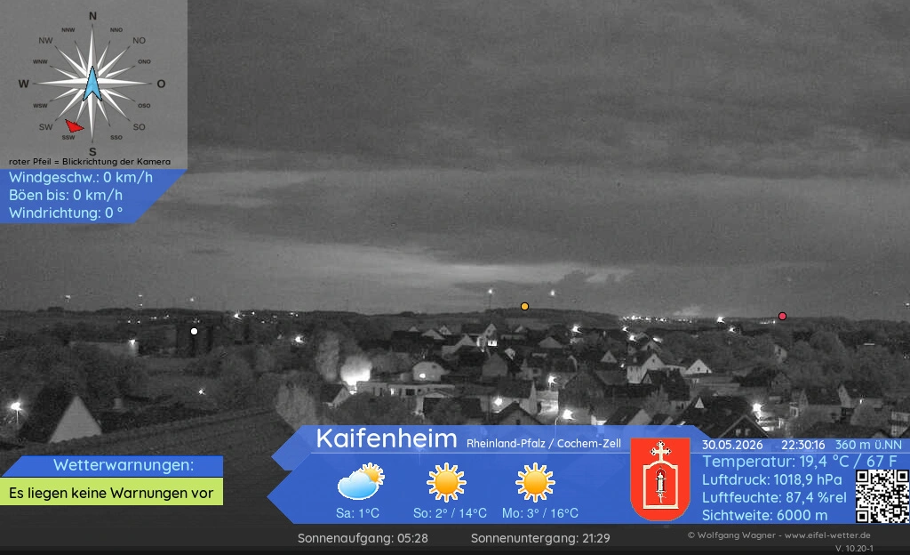 Aktuelles Webcam-Bild aus Kaifenheim