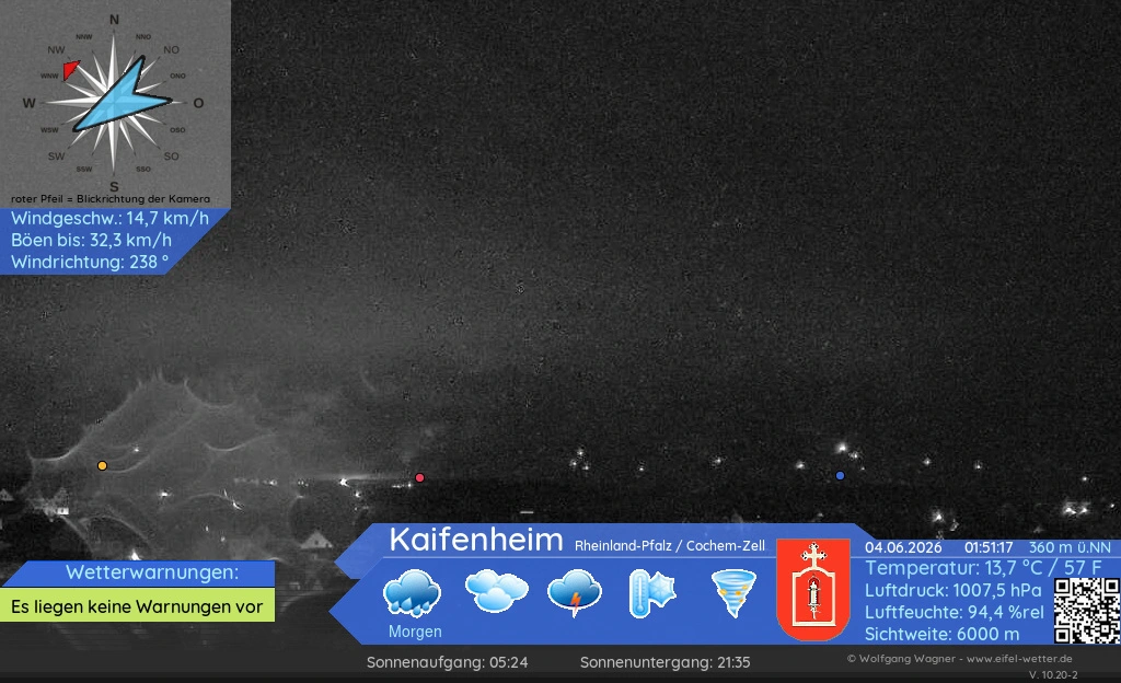 Aktuelles Webcam-Bild aus Kaifenheim